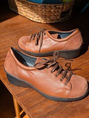 Portofino Comfort Leather Lace-Up Shoes EU 36 US 6 Brown Made in Spain